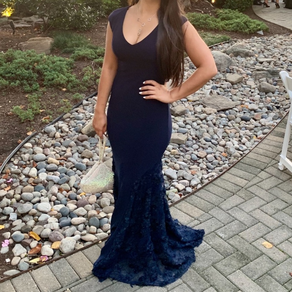 Navy blue Bestsy Adam evening gown size 4